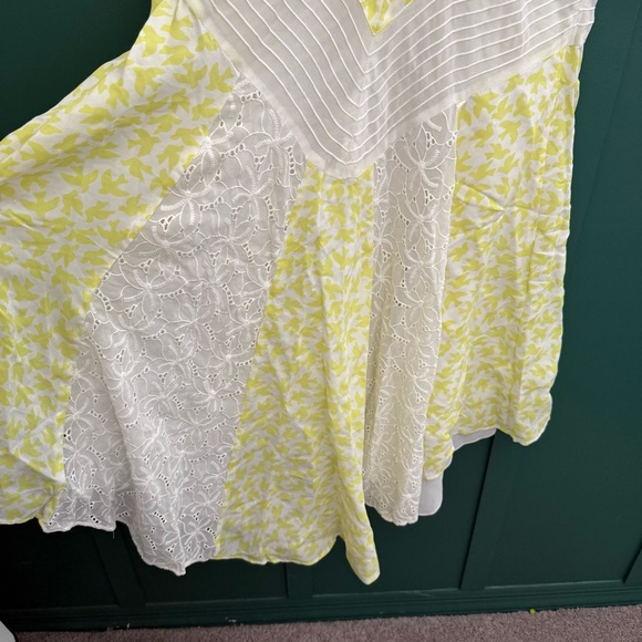 ANTHROPOLOGIE LEIFNOTES Yellow Bird Midi Dress - Picture 14 of 14